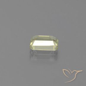 Diaspro cangiante Giallo molto chiaro naturale da 1.18 ct, Ottagonale / Taglio smeraldo, VS