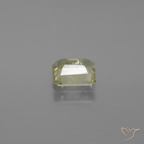Diaspro cangiante Giallo chiaro naturale da 0.88 ct, Ottagonale / Taglio smeraldo, SI