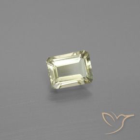Diaspro cangiante Giallo chiaro naturale da 1.09 ct, Ottagonale / Taglio smeraldo, VS-SI