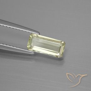 Diaspro cangiante Giallo chiaro naturale da 0.97 ct, Ottagonale / Taglio smeraldo, VS