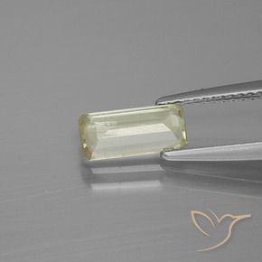 Diaspro cangiante Giallo chiaro naturale da 0.97 ct, Ottagonale / Taglio smeraldo, VS