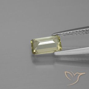 Diaspro cangiante Giallo verde naturale da 0.84 ct, Ottagonale / Taglio smeraldo, VS