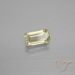 Diaspro cangiante Giallo chiaro Verde naturale da 0.94 ct, Ottagonale / Taglio smeraldo, VS
