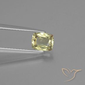 Diaspro cangiante Giallo chiaro naturale da 1.06 ct, Cuscino, VS
