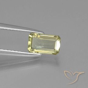 Diaspro cangiante Giallo molto chiaro naturale da 0.93 ct, Ottagonale / Taglio smeraldo, VS