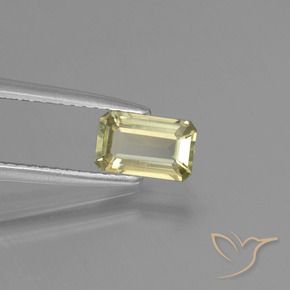 Diaspro cangiante Giallo molto chiaro naturale da 0.84 ct, Ottagonale / Taglio smeraldo, VS
