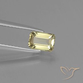 Diaspro cangiante Giallo chiaro naturale da 0.88 ct, Ottagonale / Taglio smeraldo, VS