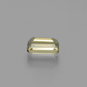 Diasporo cangiante naturale giallo da 1,60 ct, taglio smeraldo, VS