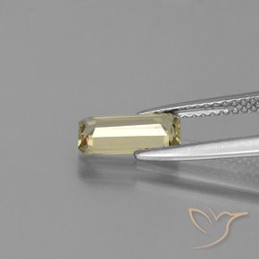 Diaspro cangiante Giallo caldo naturale da 1.13 ct, Taglio smeraldo, VVS-VS