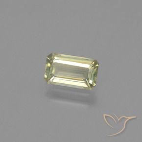 Diaspro cangiante Giallo terroso naturale da 1.17 ct, Ottagonale / Taglio smeraldo, VVS-VS