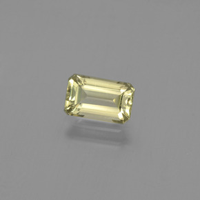 Diasporo cangiante naturale giallo da 1,10 ct, taglio smeraldo, VS