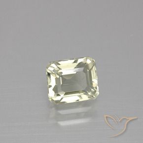 Diaspro cangiante Giallo chiaro Verde naturale da 1.19 ct, Ottagonale / Taglio smeraldo, VVS-VS