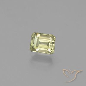 Diaspro cangiante Giallo chiaro naturale da 1.11 ct, Ottagonale / Taglio smeraldo, VS