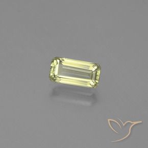 Diaspro cangiante Giallo chiaro naturale da 1.24 ct, Ottagonale / Taglio smeraldo, VVS-VS