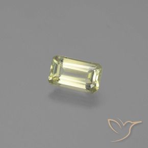 Diaspro cangiante Giallo chiaro naturale da 1.62 ct, Ottagonale / Taglio smeraldo, VVS-VS