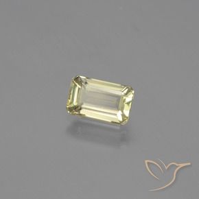 Diaspro cangiante Giallo chiaro naturale da 1.37 ct, Ottagonale / Taglio smeraldo, VVS-VS