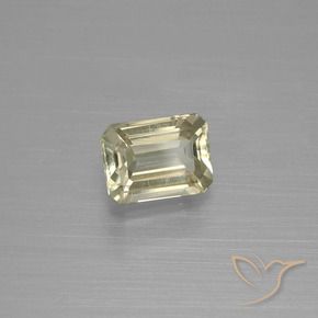 Diaspro cangiante Giallo chiaro naturale da 0.90 ct, Ottagonale / Taglio smeraldo, VVS-VS