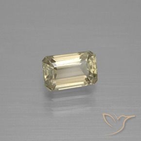 Diaspro cangiante Giallo dorato chiaro naturale da 1.27 ct, Ottagonale / Taglio smeraldo, VVS-VS