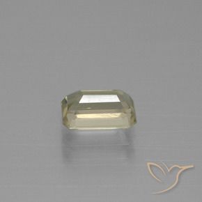 Diaspro cangiante Giallo dorato chiaro naturale da 1.27 ct, Ottagonale / Taglio smeraldo, VVS-VS