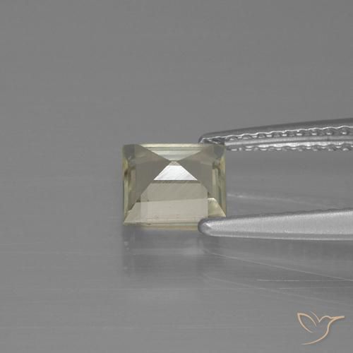 Diaspro cangiante Giallo dorato chiaro naturale da 0.91 ct, Quadrato, VVS-VS
