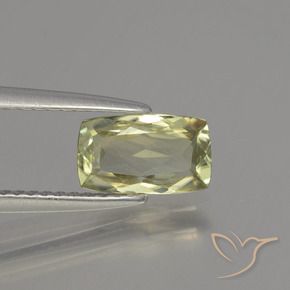Diaspro cangiante Giallo dorato chiaro naturale da 1.15 ct, Taglio a cuscino, VVS-VS