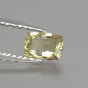 Diaspro cangiante Giallo medio naturale da 1.12 ct, Taglio a cuscino, VS
