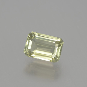Diaspro cangiante Giallo pallido naturale da 1.24 ct, Taglio smeraldo, VS