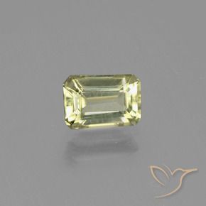 Diaspro cangiante Giallo dorato chiaro naturale da 1.01 ct, Ottagonale / Taglio smeraldo, VVS-VS