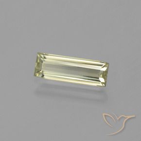 Diaspro cangiante Giallo molto chiaro naturale da 1.18 ct, Taglio a baguette, VVS