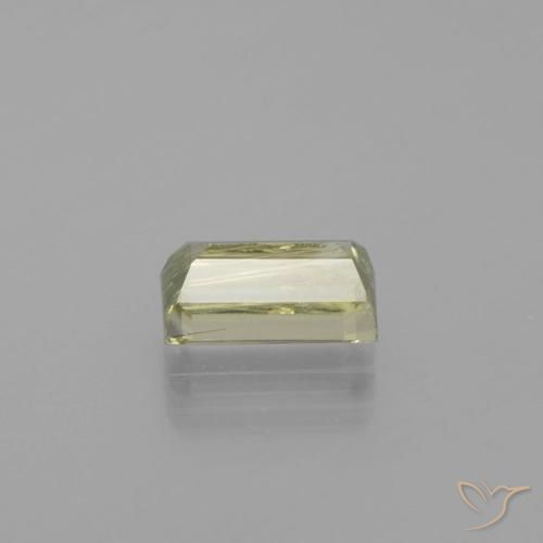 Diaspro cangiante Giallo molto chiaro naturale da 1.58 ct, Taglio a baguette, VS