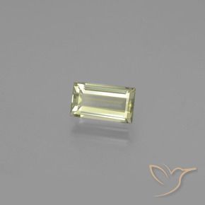 Diasporo cangiante naturale giallo da 1,41 ct, baguette, VVS