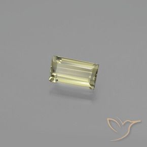 Diaspro cangiante Giallo chiaro naturale da 1.39 ct, Taglio a baguette, VVS