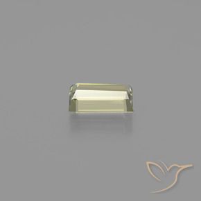 Diaspro cangiante Giallo chiaro naturale da 1.39 ct, Taglio a baguette, VVS