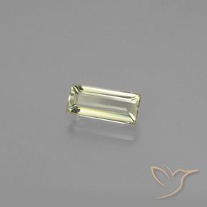 Diaspro cangiante Giallo molto chiaro naturale da 1.25 ct, Taglio a baguette, VVS