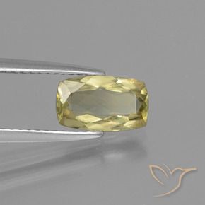 Diaspro cangiante Giallo molto chiaro naturale da 1.16 ct, Cuscino, VS