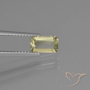 Diaspro cangiante Giallo Beige naturale da 0.91 ct, Ottagonale / Taglio smeraldo, VVS-VS