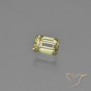 Diaspro cangiante Giallo chiaro naturale da 1.21 ct, Ottagonale / Taglio smeraldo, VVS-VS
