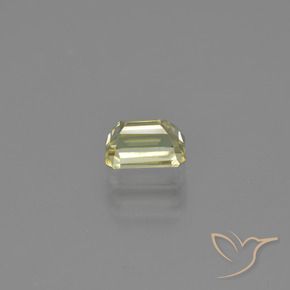 Diaspro cangiante Giallo chiaro naturale da 1.21 ct, Ottagonale / Taglio smeraldo, VVS-VS