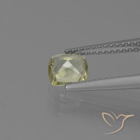 Diaspro cangiante Giallo chiaro naturale da 0.74 ct, Cuscino, VVS-VS