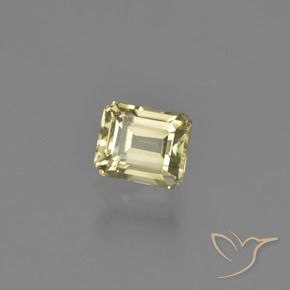 Diaspro cangiante Giallo chiaro naturale da 1.01 ct, Ottagonale / Taglio smeraldo, VVS