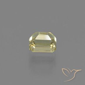Diaspro cangiante Giallo chiaro naturale da 1.01 ct, Ottagonale / Taglio smeraldo, VVS