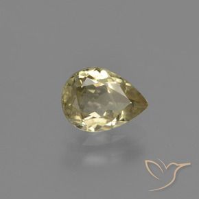 Diaspro cangiante Giallo brunastro naturale da 1.10 ct, Forma a pera, VS