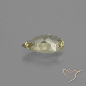 Diaspro cangiante Giallo chiaro naturale da 1.37 ct, Forma a pera, VS-SI