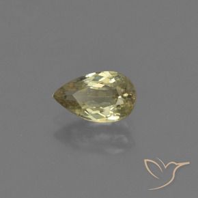 Diaspro cangiante Giallo brunastro naturale da 0.92 ct, Forma a pera, VS