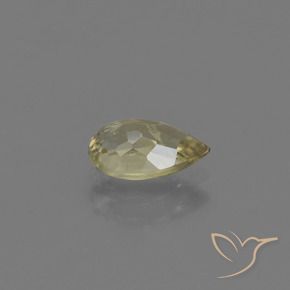 Diaspro cangiante Giallo brunastro naturale da 0.92 ct, Forma a pera, VS