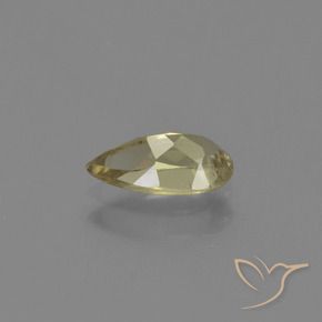 Diaspro cangiante Giallo terroso naturale da 0.86 ct, Forma a pera, VS-SI