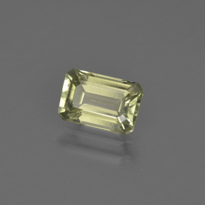 Diasporo cangiante naturale giallo da 0,97 ct, taglio smeraldo, VVS-VS