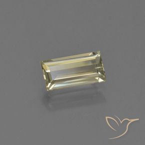 Diaspro cangiante Giallo medio naturale da 1.27 ct, Taglio a baguette, VVS-VS