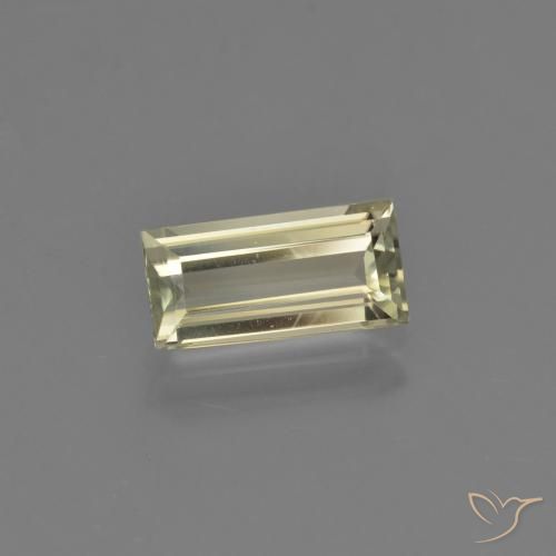 Diaspro cangiante Giallo brunastro naturale da 1.37 ct, Taglio a baguette, VVS-VS