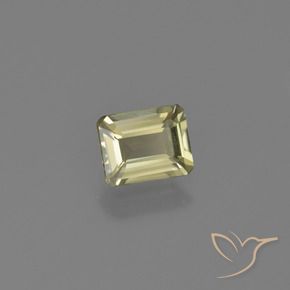 Diaspro cangiante Giallo chiaro naturale da 0.65 ct, Ottagonale / Taglio smeraldo, VS